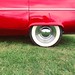 Whitewall #tyre #luxury #wheel #classic #vintage #car #whitewall #red #green #bold #colour #auto #petrolhead #chrome #collector #show #simple #reflection